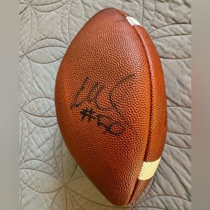 Mike Vrabel Autographed Football Youth Size Football